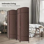 Cocosica 4 Panel Room Divider, 6Ft Folding Privacy Screen, Tall - Image 4