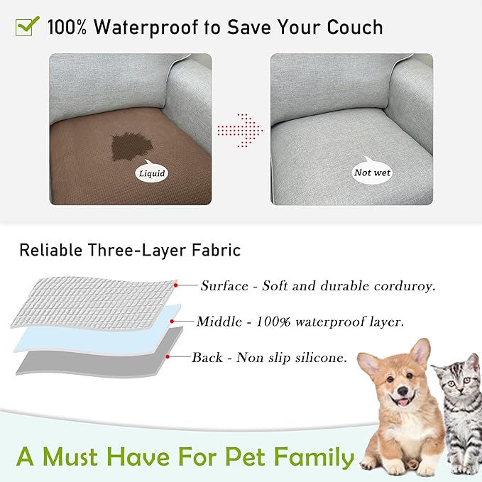 Couch Arm Covers, Waterproof Armrest Cover - Image 3