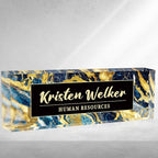Personalized Name Plate for Desk Custom Acrylic Desk Name Plate Custom Employee by AZUFEMOS