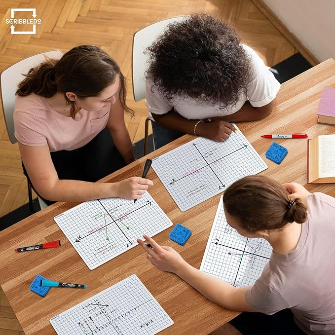 Dry Erase XY Axis Graph Lap Boards 9”X12” - Image 2