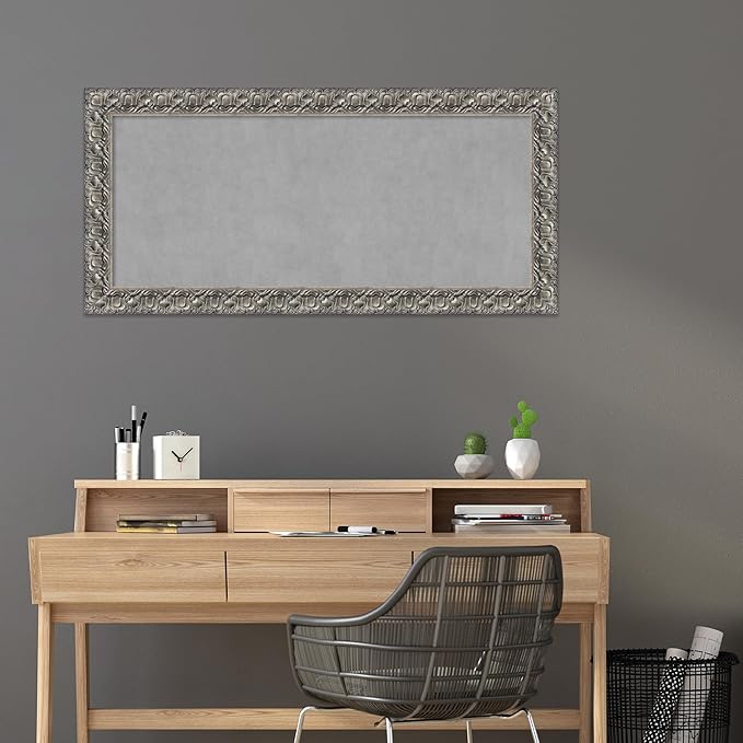 Amanti Art Silver Framed Magnetic Board 26x54 Oversize Vision Board - Image 5
