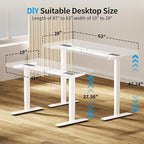 BIZUM Dual Motor Electric Standing Desk Frame - Image 6