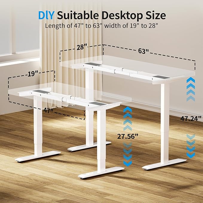 BIZUM Dual Motor Electric Standing Desk Frame - Image 6