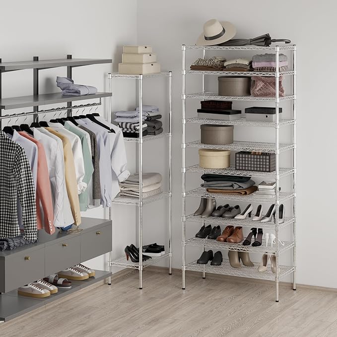Regal Altair 18" Deep x 36" Wide x 86" Height Wire Shelving Kit | 10-Tier | NSF - Image 4