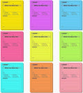 Eaasty 9 Pieces While You were Out Pads 4 x 5 Inches Assorted Colors Sticky by Eaasty