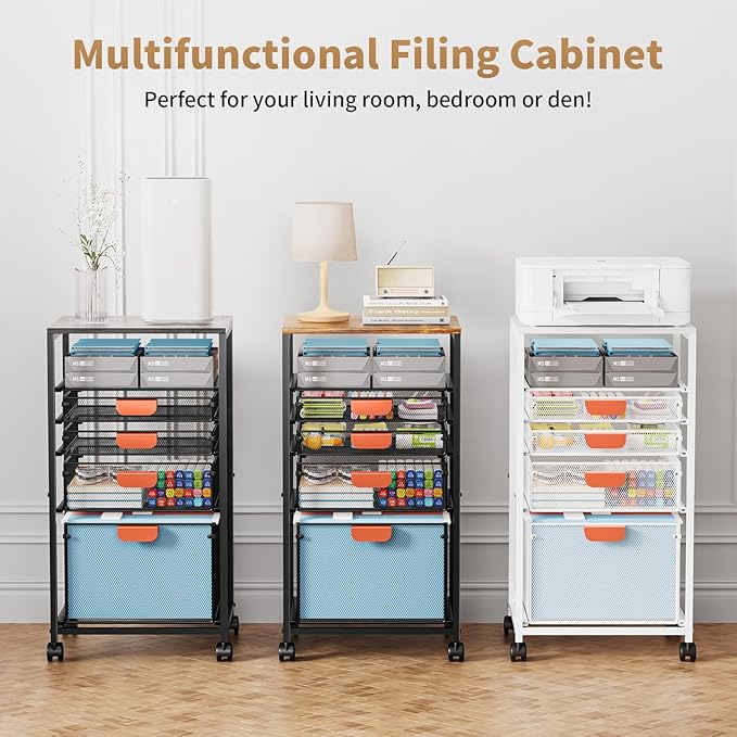 Marbrasse Rolling File Cart - Image 8