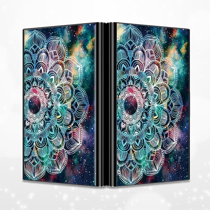 BWEGRHE Slim Credit Card Holder, Art Mandalas RFID Blocking Metal Wallet - Image 4