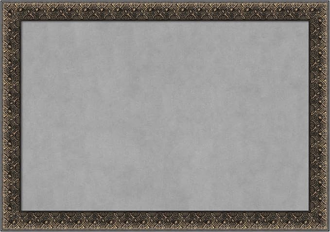 Amanti Art Black Framed Magnetic Board 29x41 Large Vision Board by AmantiArt