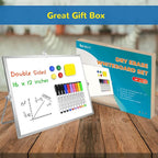 Dry Erase White Board, 16inX12in Large Magnetic Desktop Whiteboard - Image 9