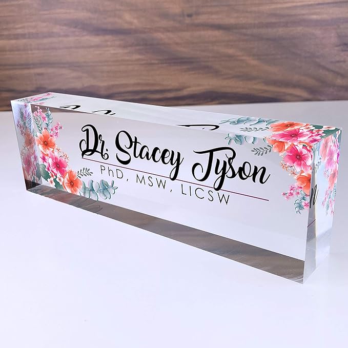 Artblox Office Desk Name Plate Personalized | Custom Name Plates by Artblox
