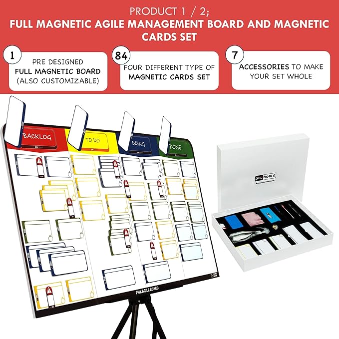 pmxboard Project Management Board Set, Combo Set XL. Project Management Bundle - Image 3