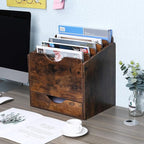 PAG Wood Desktop File Holder Organizer Mail Sorter - Image 5
