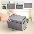 Bagnizer Large 42 Quarts Fabric Storage Bins - Image 2