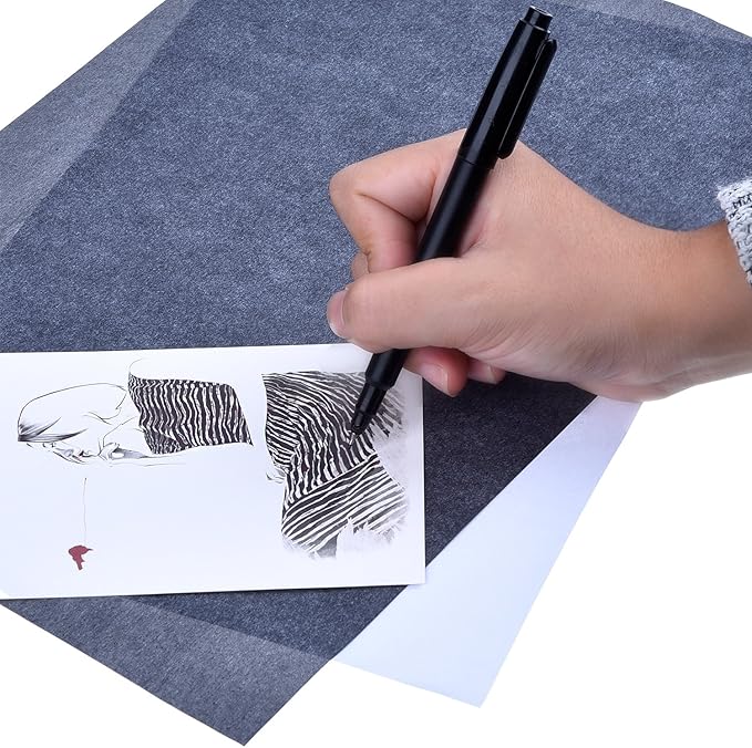Outus 30 Pack Carbon Papers for Tracing, Graphite Carbon Copy Tracing Paper for - Image 3