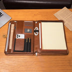Geslun Genuine Leather Portfolio, Legal Size 8.5 x 14 Pad Holder, Business - Image 6