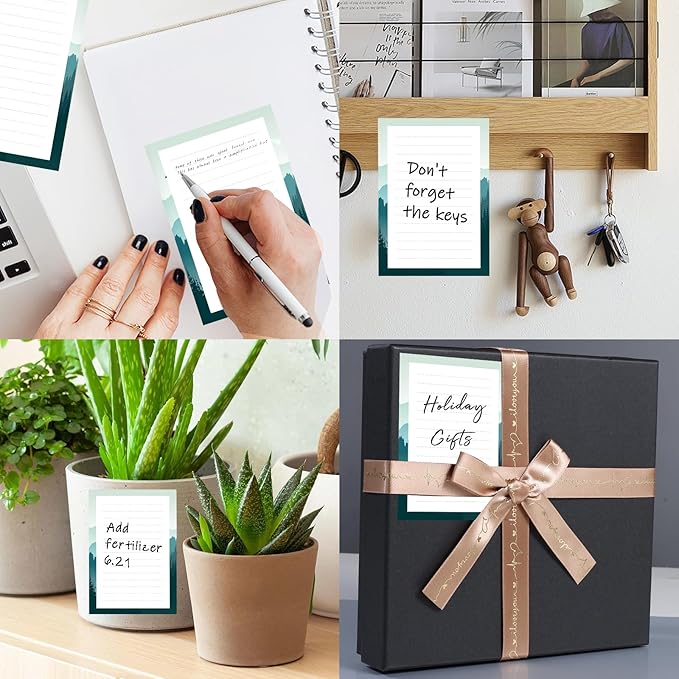 SXboxing Sticky Notes 4X6 Inches, 2 Pack Large Cute Self-Stick Pads, Bright - Image 2