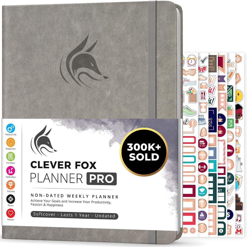 Clever Fox Planner PRO – Weekly & Monthly Life Planner to Increase Productivity