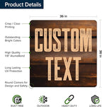 Custom Sign, Custom Street Sign, 11 Font Colors, 13 Font Styles, 4 Hole Options - Image 6