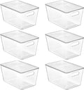 Vtopmart 6 Pack Clear Stackable Storage Bins by Vtopmart