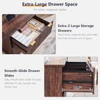 JXQTLINGMU 2 Drawer File Cabinet - Image 4
