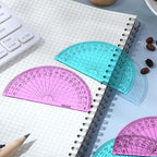 EBOOT 50 Pcs Math Protractors Plastic Protractor 180 Degrees, 4 Inches - Image 6