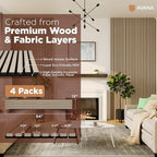 Avana Acoustic Wood Wall Panels – 94.4 x 12.6 Inch White Oak Acoustic Panels 4 - Image 4