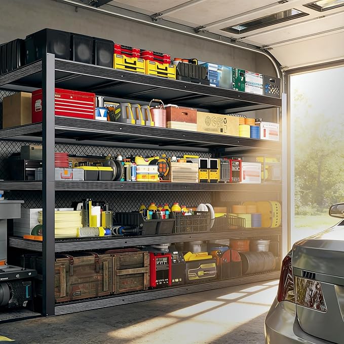 ZEUKMXOO 84" H Garage Shelving, Storage Shelves 3050LBS Heavy Duty Storage - Image 6