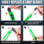 TIFICAL 24-Pack Retractable Box Cutter | 9mm Snap-Off Blades - Image 6