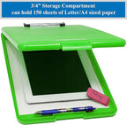 Think2Master Green Plastic Storage Clipboard. | 25% Heavier & Sturdier| Heavy - Image 3