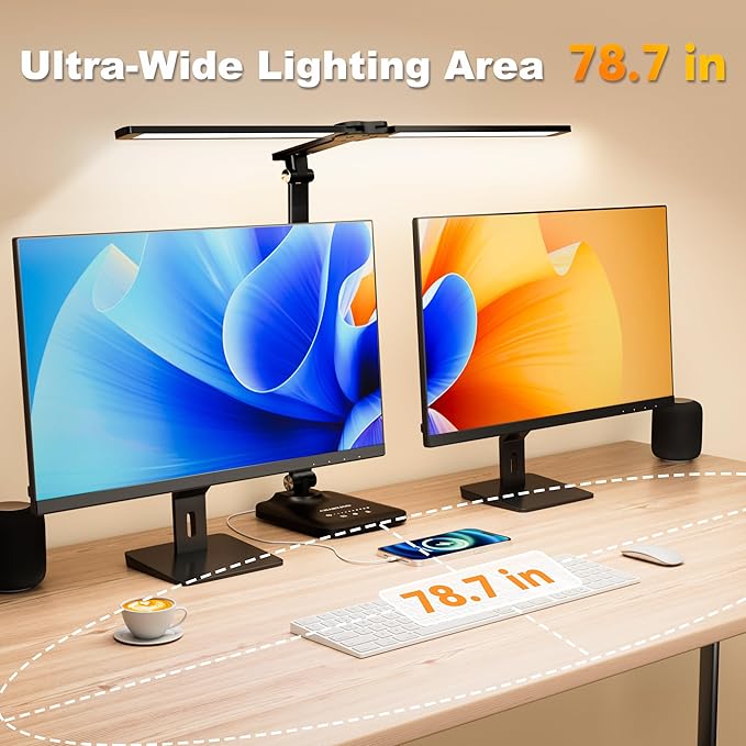 CHARYJOD LED Desk Lamp for Office Home, Height Adjustable Architect Desk Light - Image 3