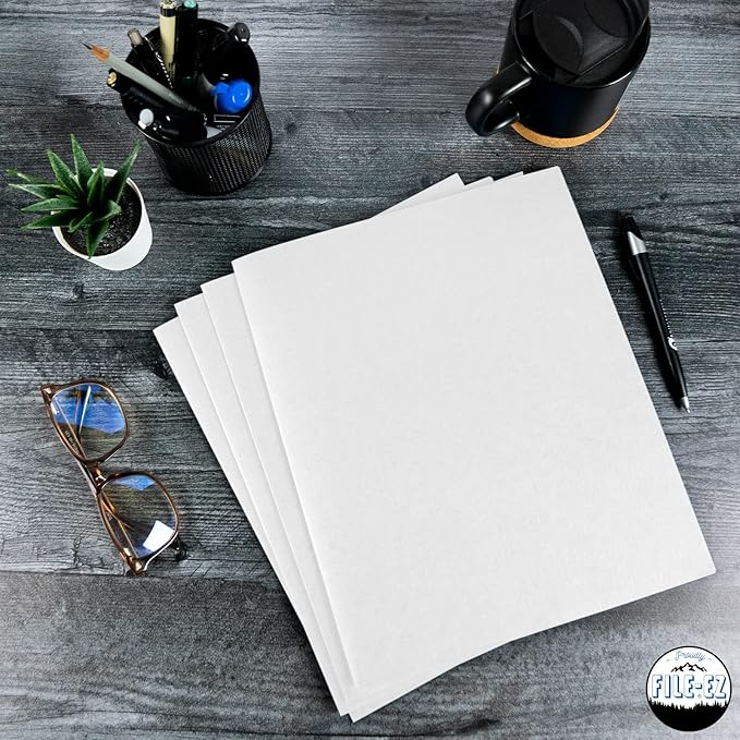 FILE-EZ Two-Pocket Folders, Textured Paper, Letter Size - Image 7