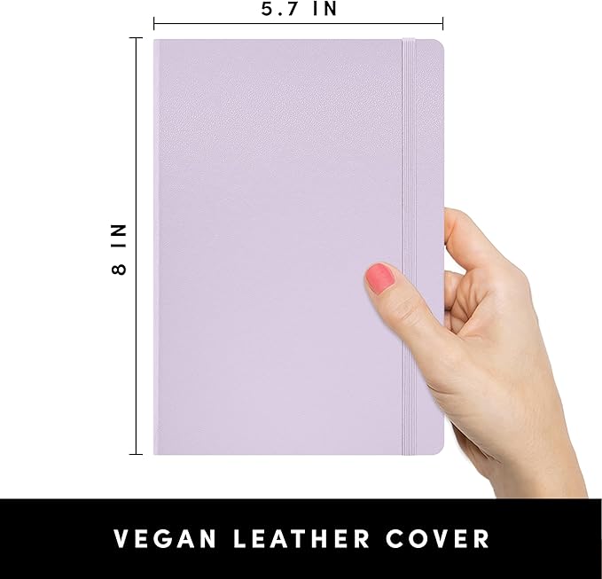PAPERAGE Lined Journal Notebook, 160 Pages, Medium 5.6 in x 8 in - Image 2