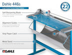 Dahle 446s Premium Rotary Trimmer w/Stand, 25 Sheet Capacity, Self-Sharpening - Image 5