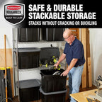 Rubbermaid 18 GAL 6 Pack Garage Storage Bins - Image 5