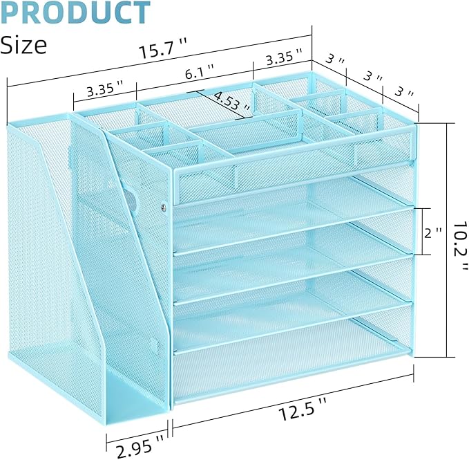 Marbrasse 5-Tier Desk Organizer - Image 2