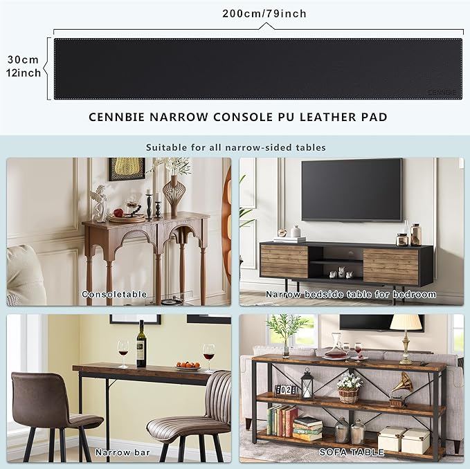 CENNBIE Console Table Leather Cover - Image 2