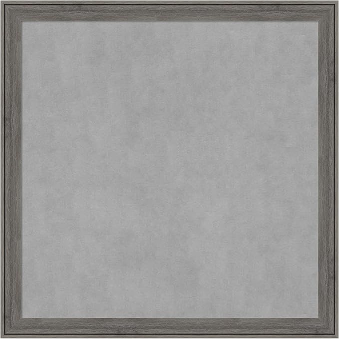 Amanti Art Grey Framed Magnetic Board 27x27 Medium Vision Board by AmantiArt