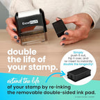 ExcelMark Custom Stamp – Clear & Crisp Impressions – Personalized Self-Inking - Image 6