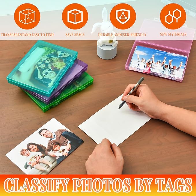 Photo Storage Box 5 x 7 Inches, 18 Inner Photo Cases - Image 5