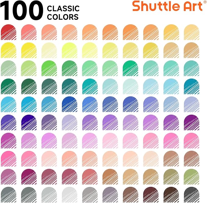 Shuttle Art Fineliner Pens, 100 Colors 0.38mm Fineliner Color Pen Set Fine Line - Image 2