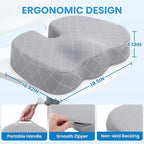 TushGuard Office/Car Seat Cushion, Non-Slip Sciatica & Back Coccyx Tailbone - Image 2