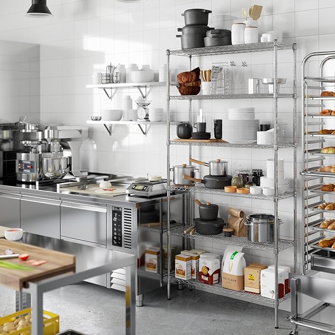 Regal Altair 14" Deep x 42" Wide x 86" Height Wire Shelving Kit | 6-Tier | NSF - Image 2