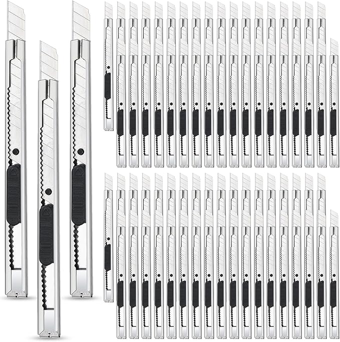 Willbond 200 Pcs Box Cutters Utility Knife Small Retractable Snap off Box by WILLBOND