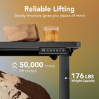 HUANUO 71 x 30 inch Electric Standing Desk Adjustable Height, 4 Memory Height - Image 4