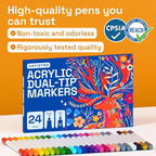 ARTISTRO 24 Acrylic Paint Markers - Image 8