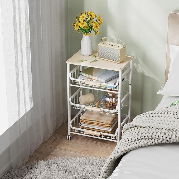 NiuYichee 4-Layer Fruit Basket Kitchen Food Storage Organizer and Storage Rack - Image 2
