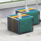 samstar 2 Pack Hanging File Organizer, Mesh File Folder Box Filing Box File - Image 3