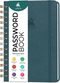 Clever Fox Password Book Spiral – Internet Address & Password Organizer by CleverFox