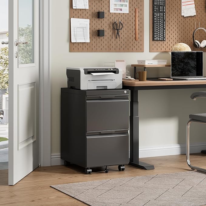 Bestoo 2-Drawer Mobile File Cabinet - Image 2