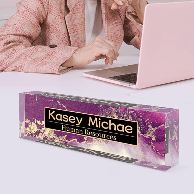 SalaGraphics Desk Name Plate Personalized, Custom - Image 5